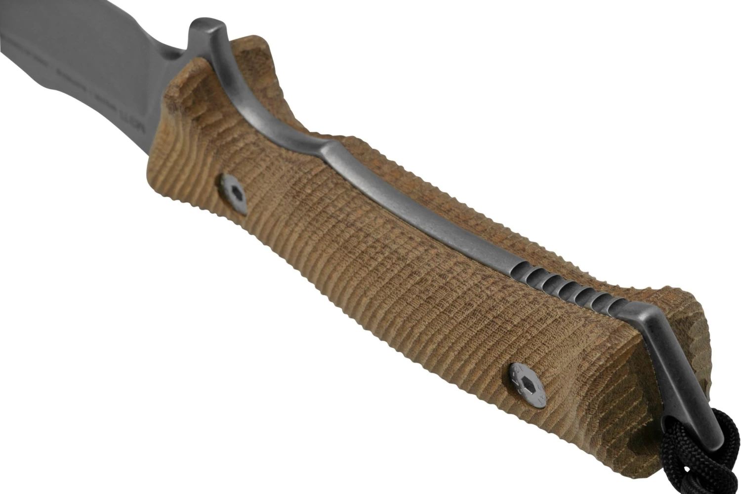 ANV Knives M311 SPELTER Stonewashed Sleipner, Coyote Handle, Black Kydex Sheath, Cuchillo De Supervivencia - Imagen 4