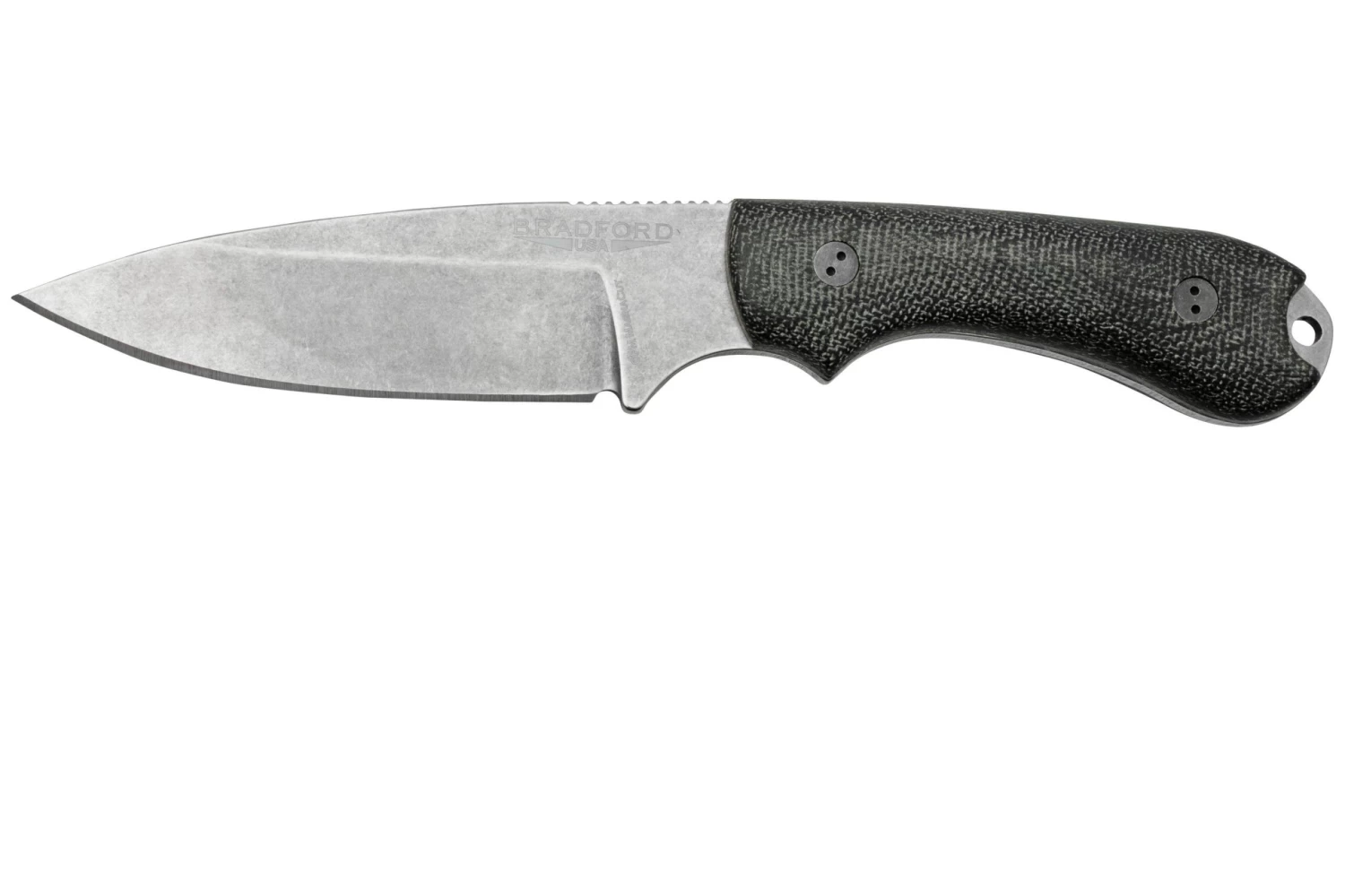 Bradford Knives Guardian 3, 32S-101-MC MagnaCut Sabre Stonewashed, 3D Black Micarta, Cuchillo Fijo