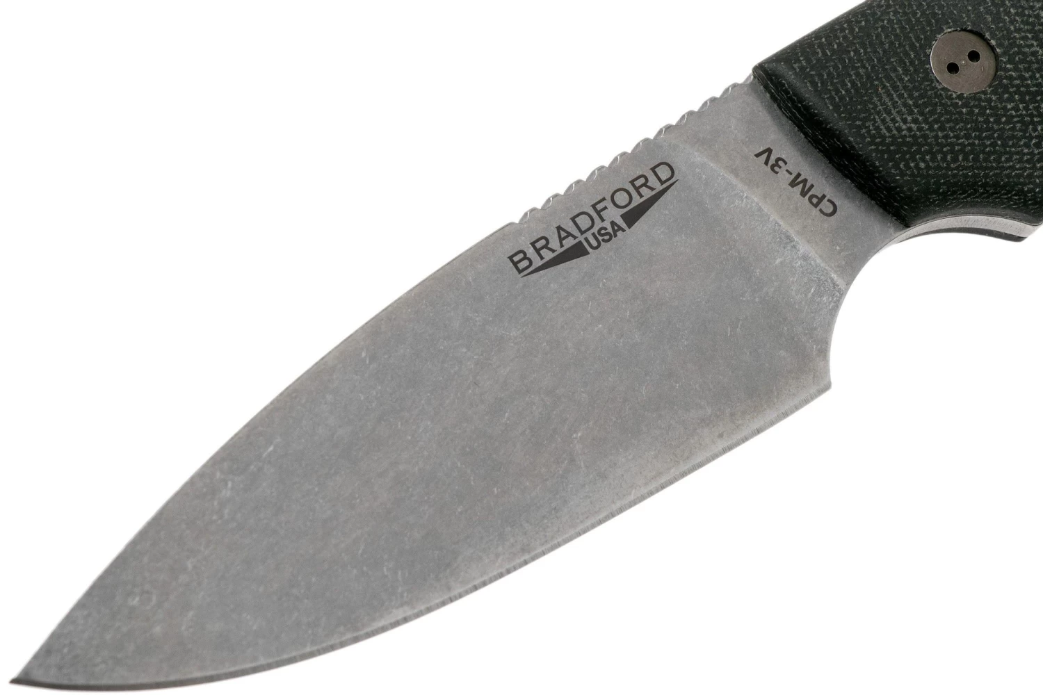 Bradford Guardian 4, 3D Black Micarta Guardian 4 CPM 3V, Full Flat Stonewashed 4FH-101-3V - Imagen 3