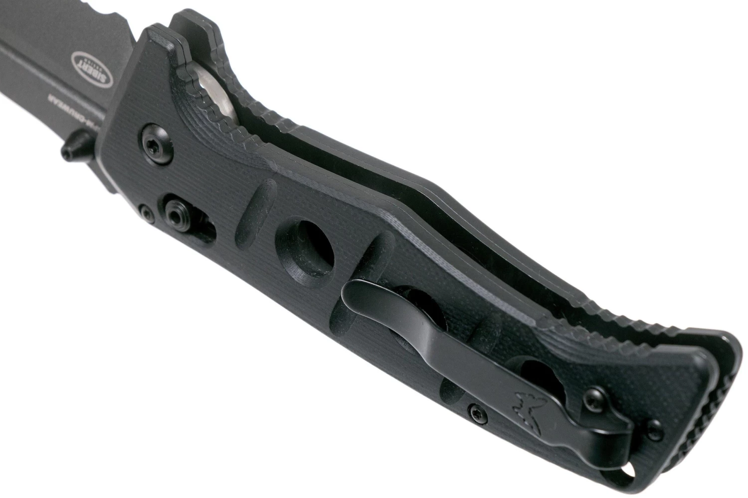 Benchmade 275SGY-1 Sibert Adamas Black G10, Tungsten Grey Serrated Navaja, Shane Sibert Design - Imagen 5