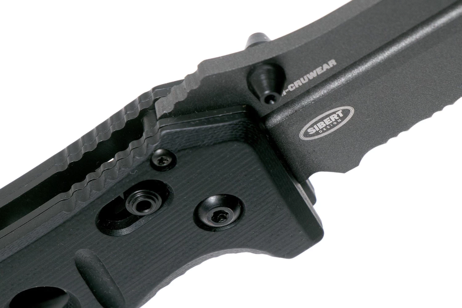 Benchmade 275SGY-1 Sibert Adamas Black G10, Tungsten Grey Serrated Navaja, Shane Sibert Design - Imagen 6