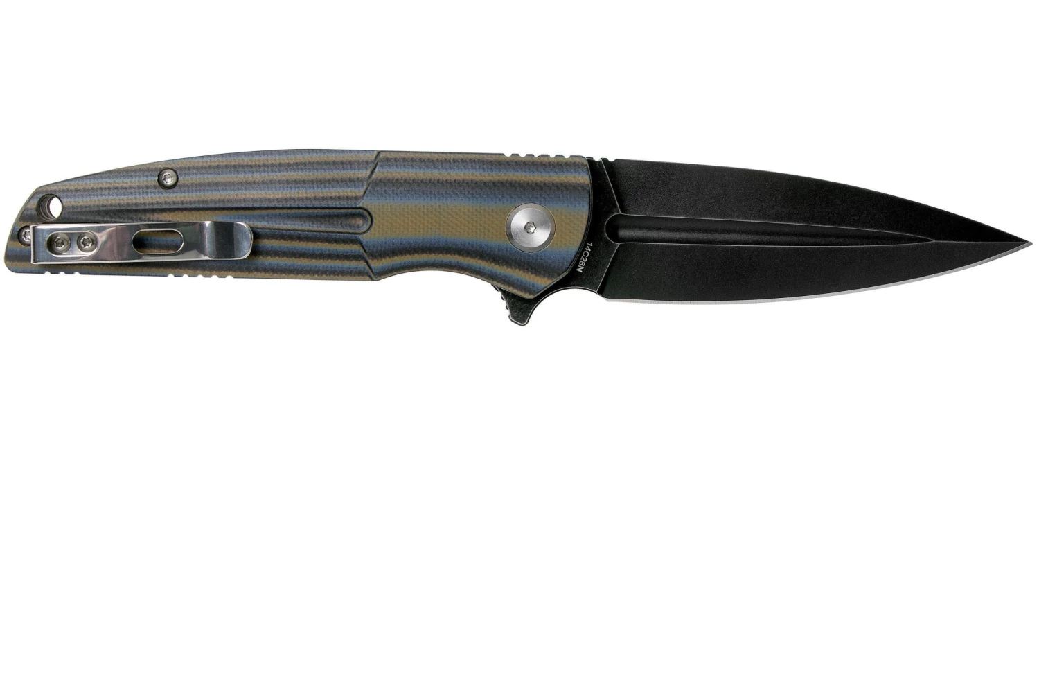 Bestech Fin BG34D-3 Black SW/Negro-Azul-Marròn G10 Navaja - Imagen 2