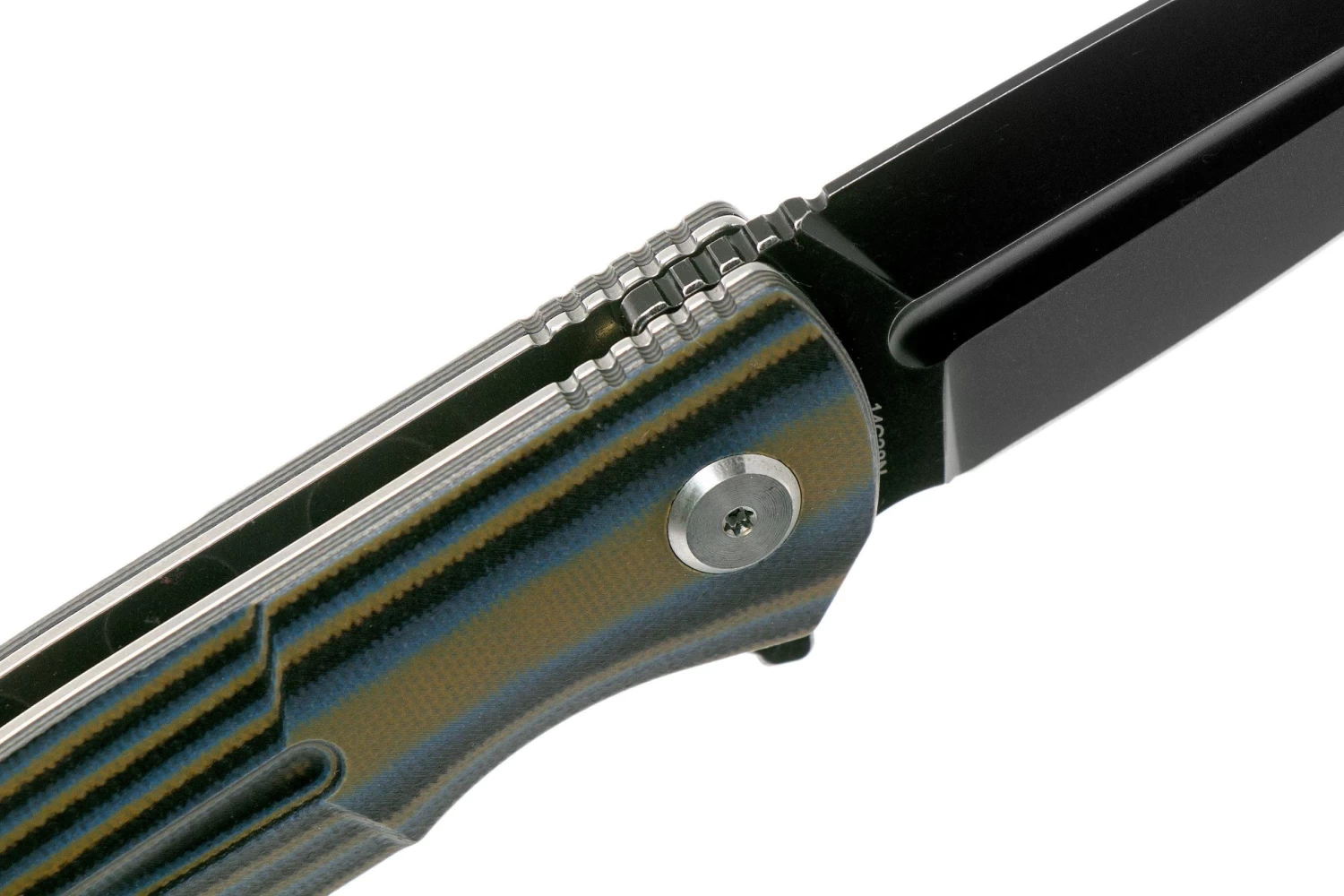 Bestech Fin BG34D-3 Black SW/Negro-Azul-Marròn G10 Navaja - Imagen 6