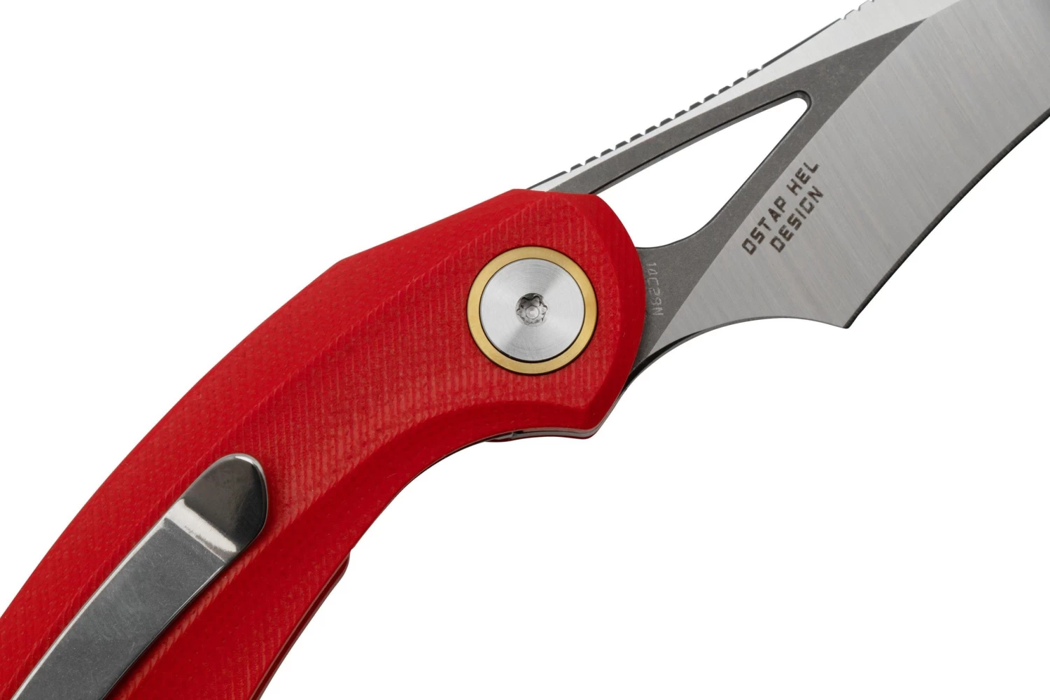 Bestech Bihai Gris DLC Satin Stonewashed, Red G10 BG53C-2 Navaja, Diseño Ostap Hel - Imagen 5