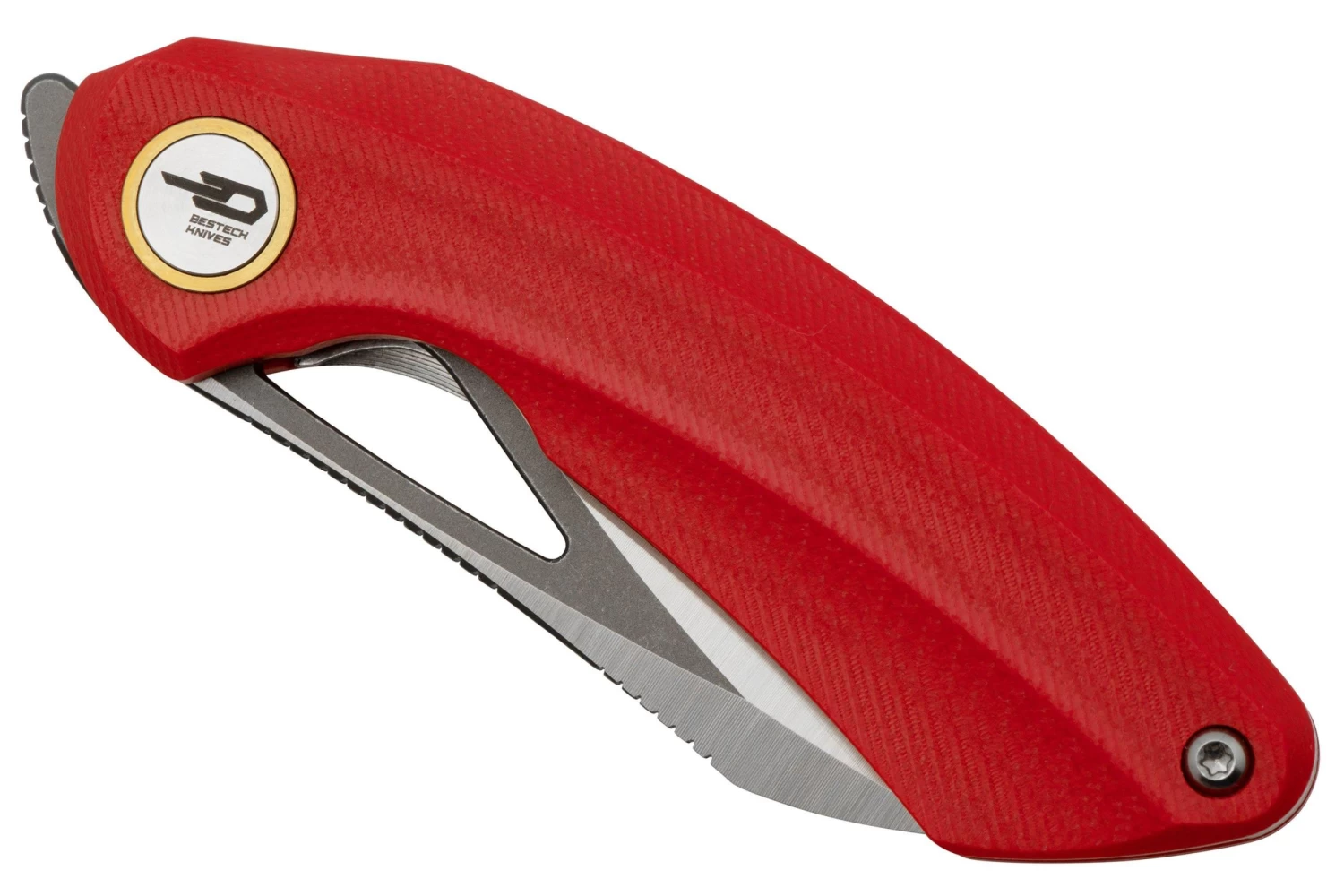 Bestech Bihai Gris DLC Satin Stonewashed, Red G10 BG53C-2 Navaja, Diseño Ostap Hel - Imagen 6