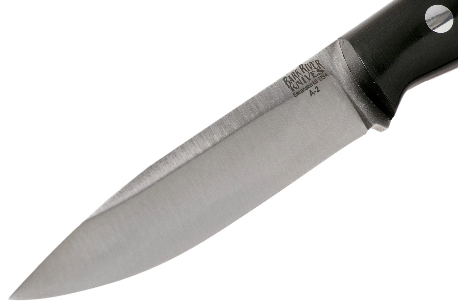 Bark River Aurora A2 Black Canvas Micarta, Cuchillo Bushcraft - Imagen 3
