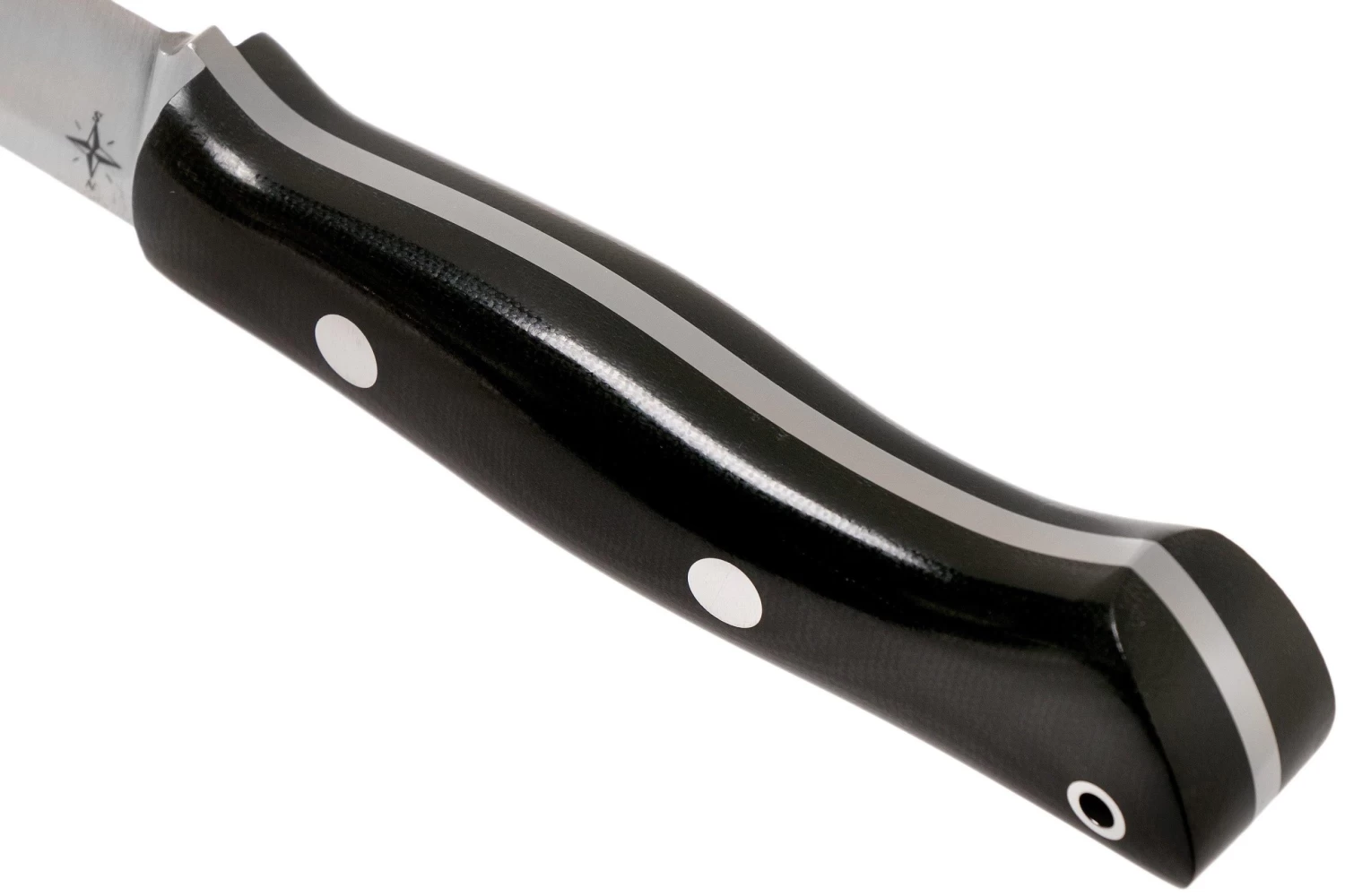 Bark River Aurora A2 Black Canvas Micarta, Cuchillo Bushcraft - Imagen 4