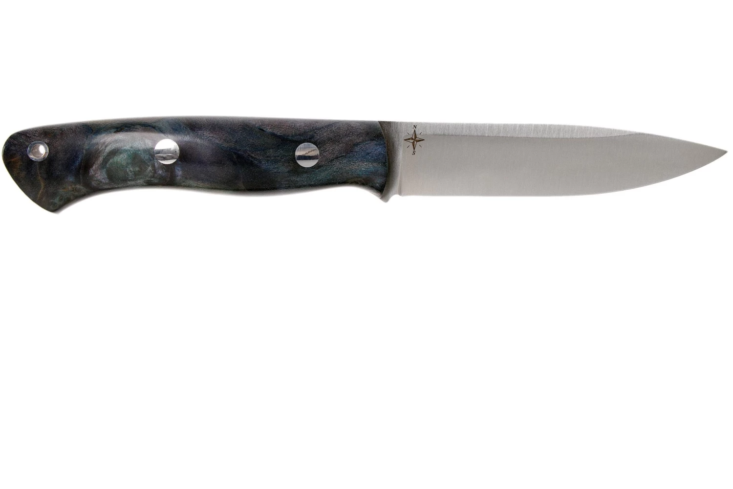 Bark River Aurora A2 Dark Blue Elder Burl, Cuchillo Bushcraft - Imagen 2
