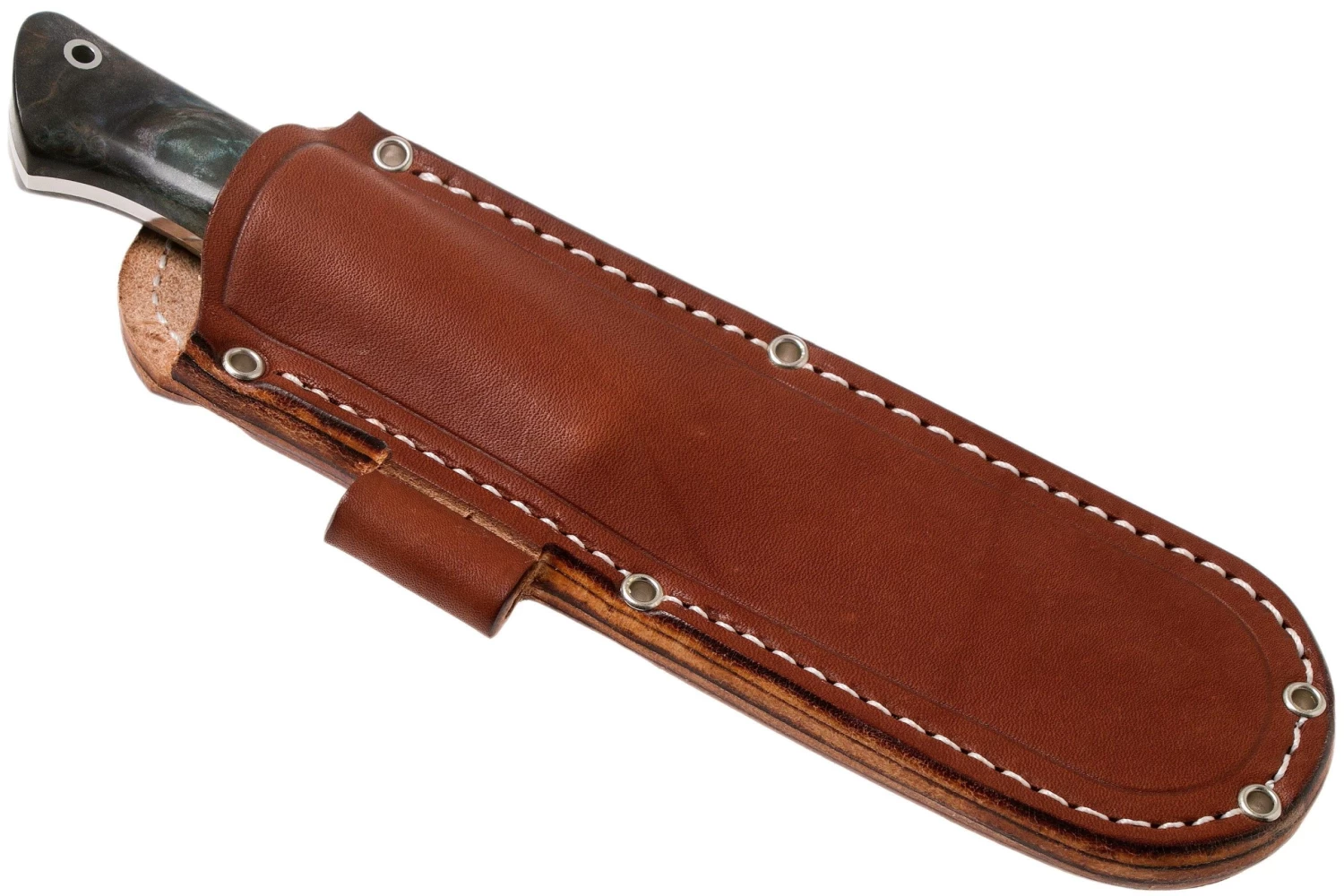 Bark River Aurora A2 Dark Blue Elder Burl, Cuchillo Bushcraft - Imagen 6