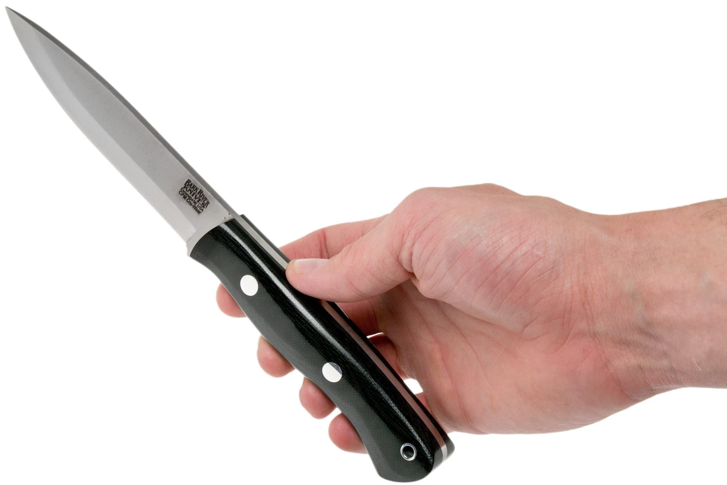 Bark River Aurora Scandi Cru-Wear Black Canvas Micarta - Imagen 6