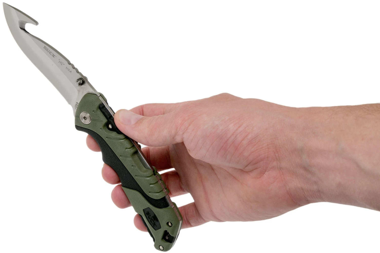 Buck Folding Pursuit Guthook Large 660GRG Cuchillo De Caza - Imagen 8
