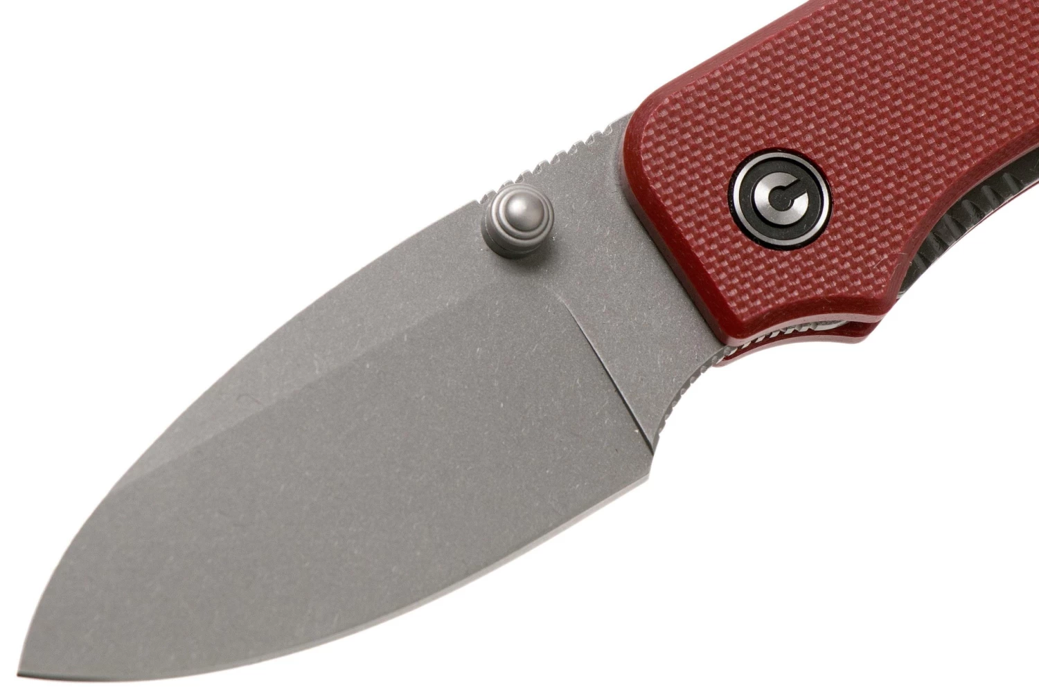 Civivi Baby Banter C19068S-6 Burgundy G10, Stonewashed Navaja, Ben Petersen Design - Imagen 3