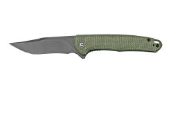 Civivi Mini Sandbar C20011-3 Blackwashed, Green Micarta Navaja, Diseño Eric Ochs