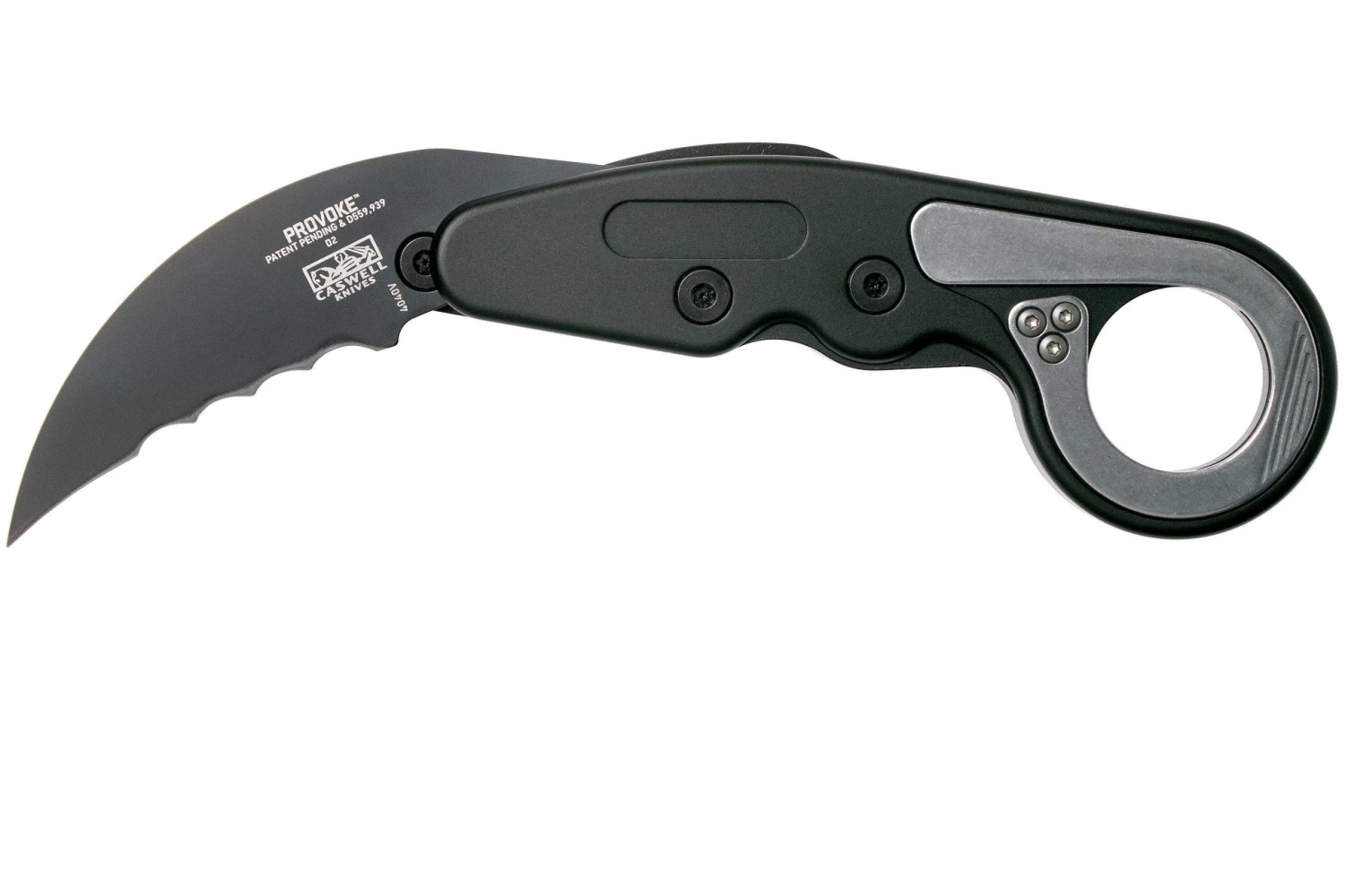 CRKT Provoke 4040V Serrated Kinematic Karambit Navaja, Joe Caswell Design