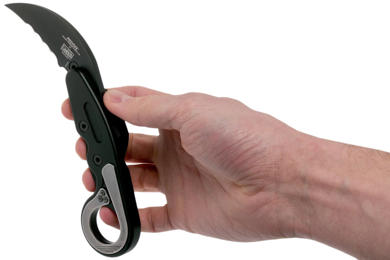 CRKT Provoke 4040V Serrated Kinematic Karambit Navaja, Joe Caswell Design - Imagen 8