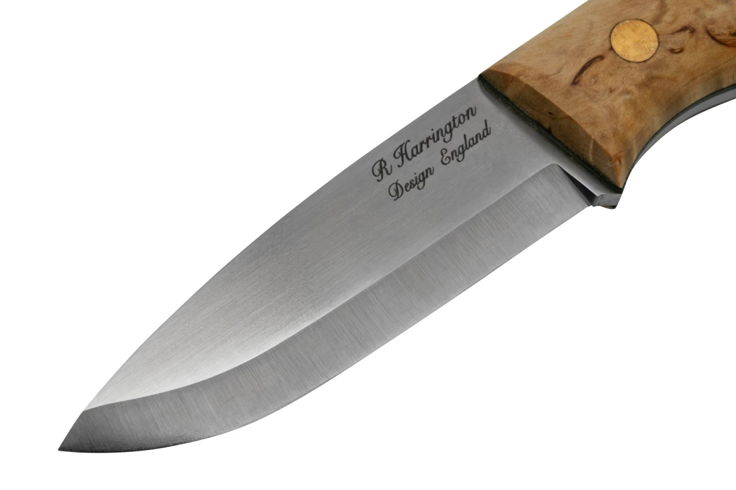 Casström Woodsman Knife Curly Birch, Sleipner Scandi Grind 10804 - Imagen 3