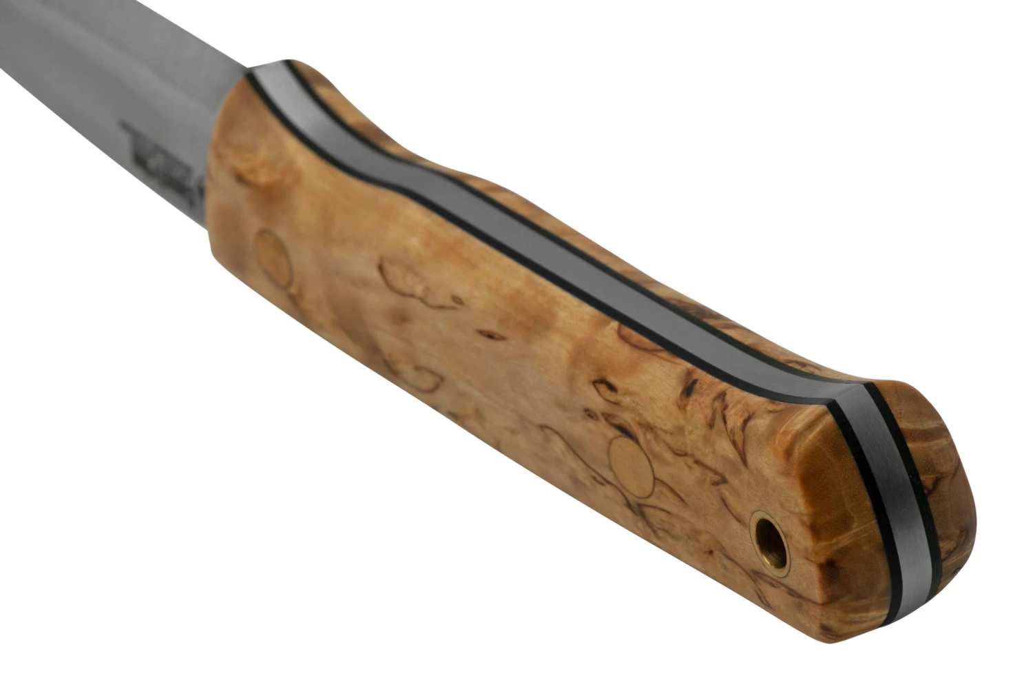 Casström Woodsman Knife Curly Birch, Sleipner Scandi Grind 10804 - Imagen 4