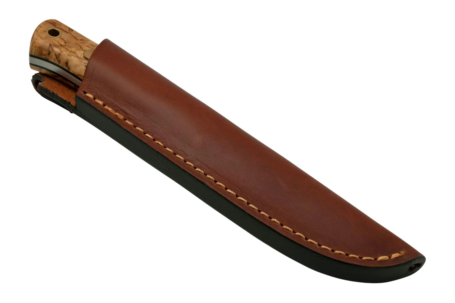 Casström Woodsman Knife Curly Birch, Sleipner Scandi Grind 10804 - Imagen 6