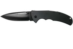 Cold Steel Code 4 Spear Point 58PAS Black/Black CPM S35VN Plain Edge, Navaja