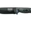 ESEE Model 5 Black Blade 3D Grey-Black G10 Cuchillo De Supervivencia 5PB-002 Funda De Kydex + Clip Plate