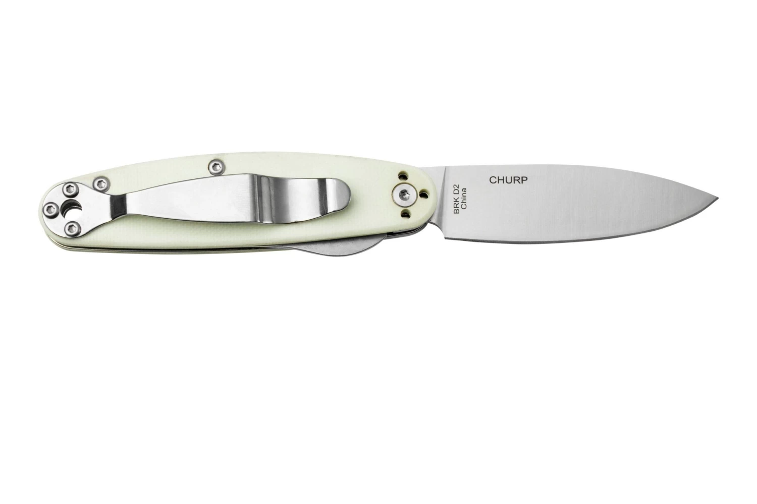 ESEE Churp EE-CH-07 D2, White Micarta Navaja - Imagen 2