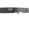 ESEE Model 6 Black Blade, Grey Handle 6P-B Con Funda Negra + Clip De Cinturón