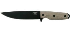 EKA RTG1 Black Blade, Canvas Micarta Cuchillo De Supervivencia