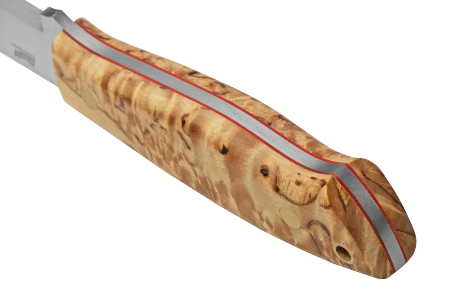 Brisa Trapper 95, N690Co Scandi, Stabilized Curly Birch, Cuchillo Fijo - Imagen 4