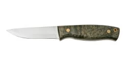 Brisa Trooper 95, 12C27 Scandi, Stabilized Curly Birch Cuchillo Fijo