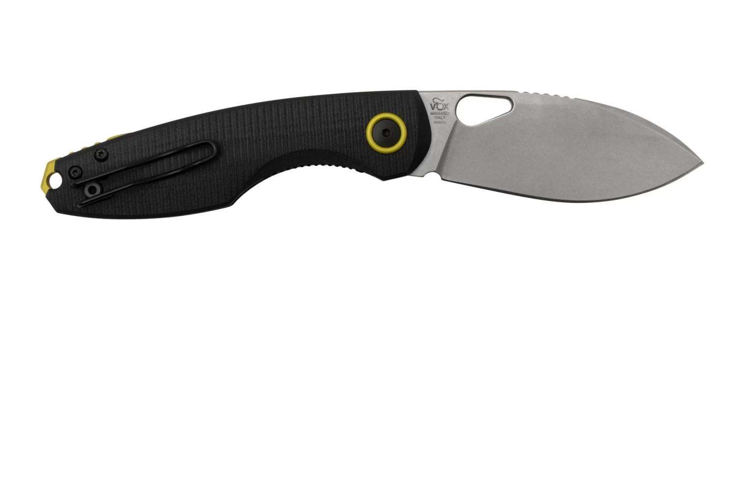 Fox Chilin FX-530-G10B Stonewashed N690, Black G10 Navaja, Diseño Jesper Voxnaes - Imagen 2