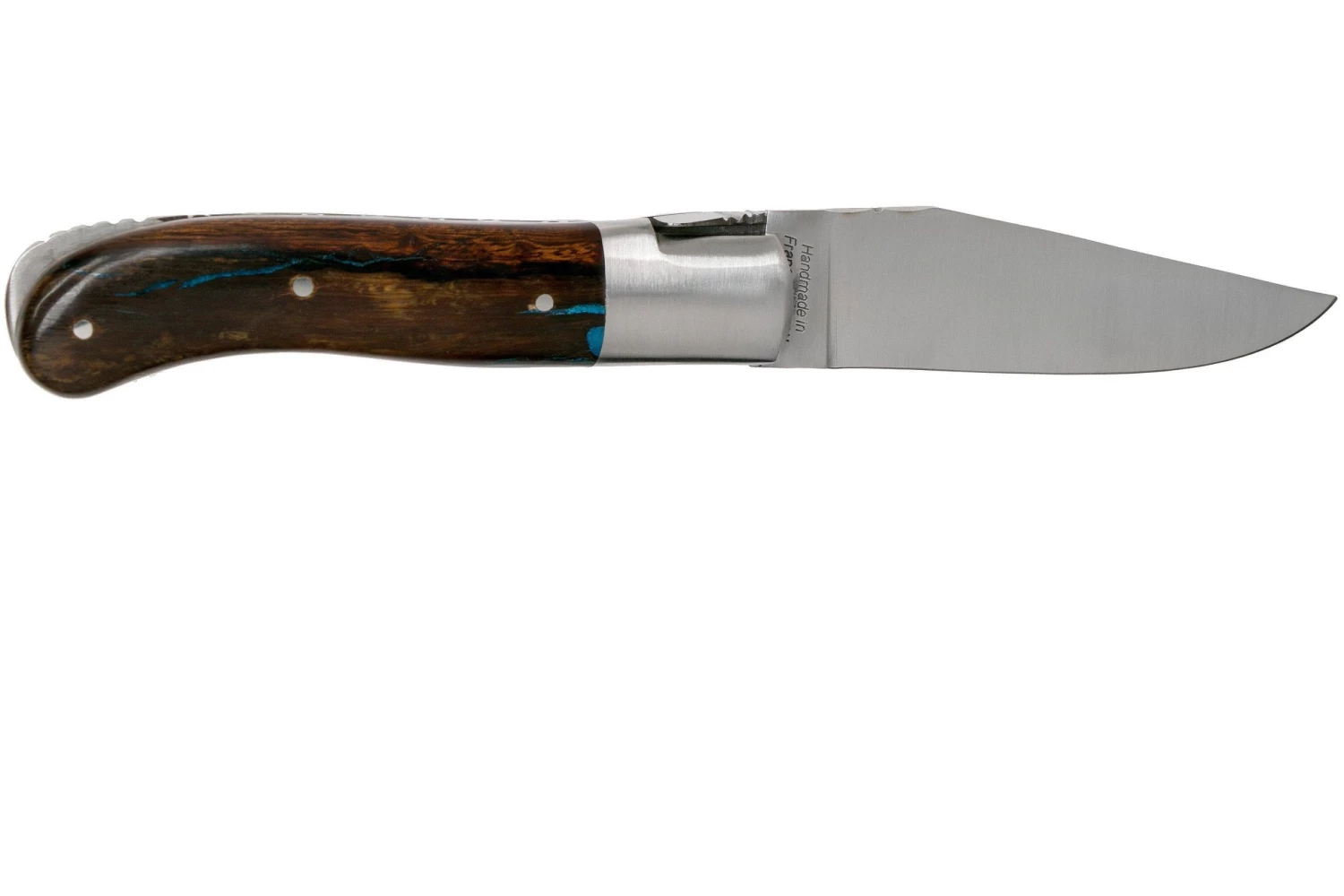 Fontenille Pataud Gentleman 10.5 Cm L8HBF Blue Hybrid Ironwood Navaja - Imagen 2