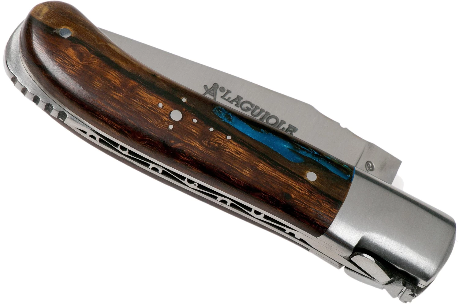 Fontenille Pataud Gentleman 10.5 Cm L8HBF Blue Hybrid Ironwood Navaja - Imagen 4