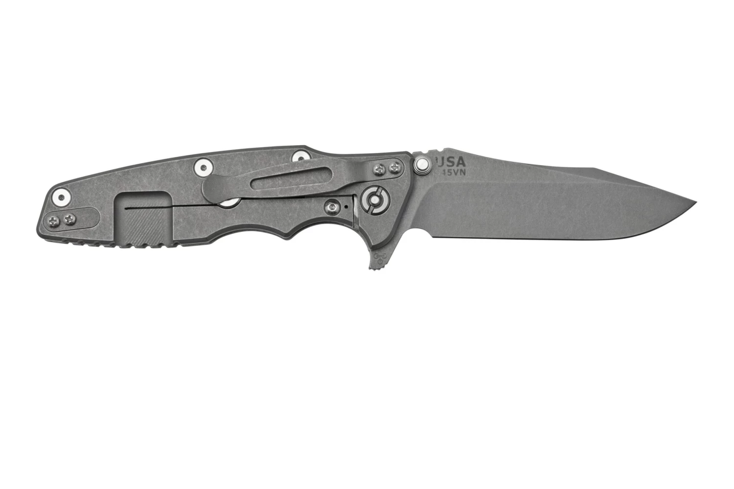 Rick Hinderer Eklipse 3.5” Spearpoint S45VN, Working Finish, Orange G10, Navaja - Imagen 2