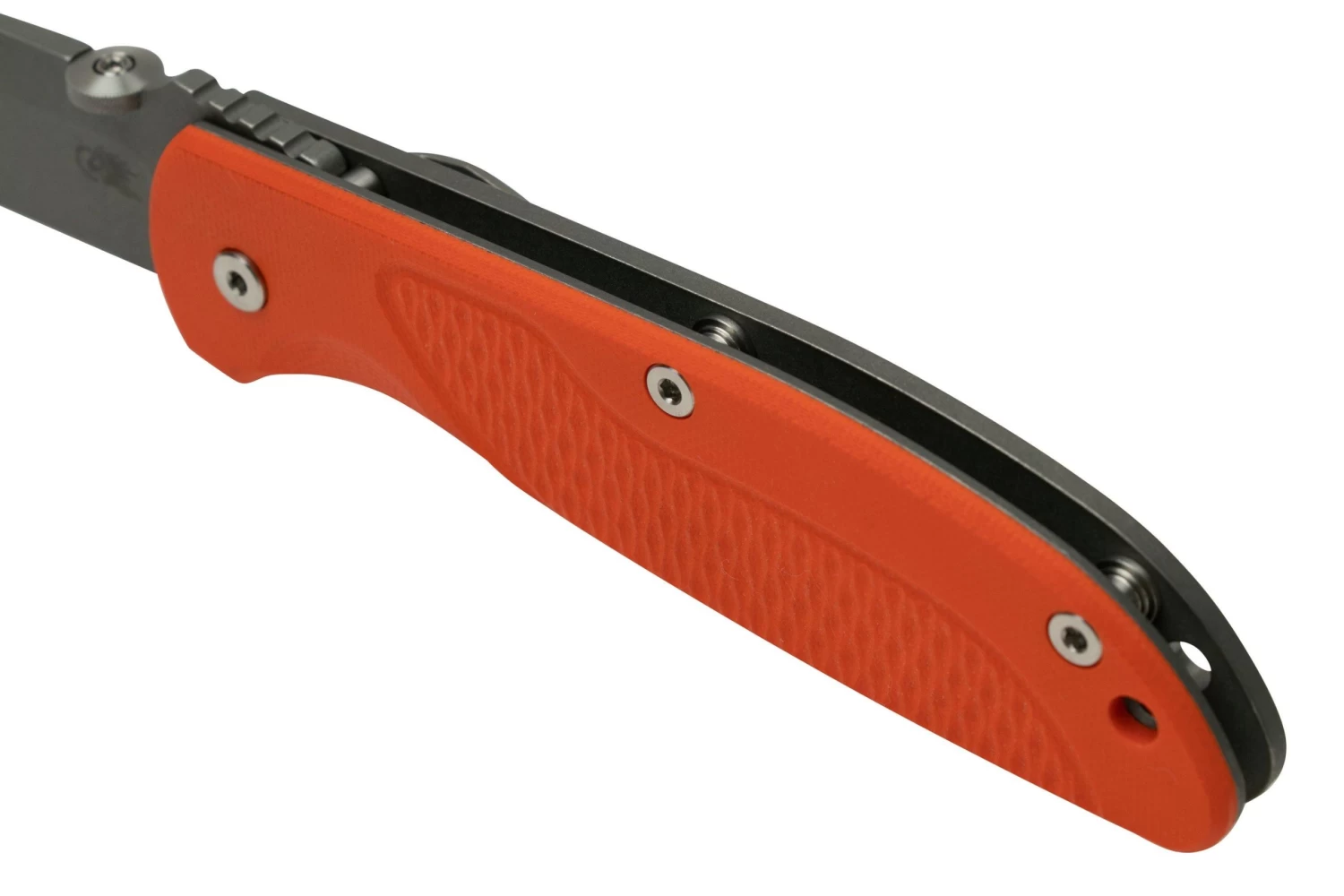 Rick Hinderer FireTac Spanto Acid Stonewash, Working Finish Orange G10, Navaja - Imagen 7