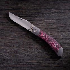 Jack Wolf Cyborg Jack CYBO-01-HPK CamoCarbon Hot Pink, Navaja Slipjoint
