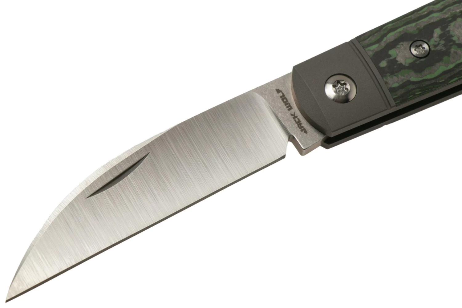 Jack Wolf Laid Back Jack, Fat Carbon Jungle Wear LAIDB-01-FCG Navaja Slipjoint - Imagen 3