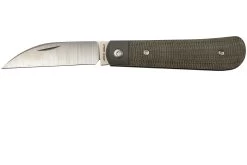 Jack Wolf Laid Back Jack, Green Canvas Micarta LAIDB-01-GRN Navaja Slipjoint
