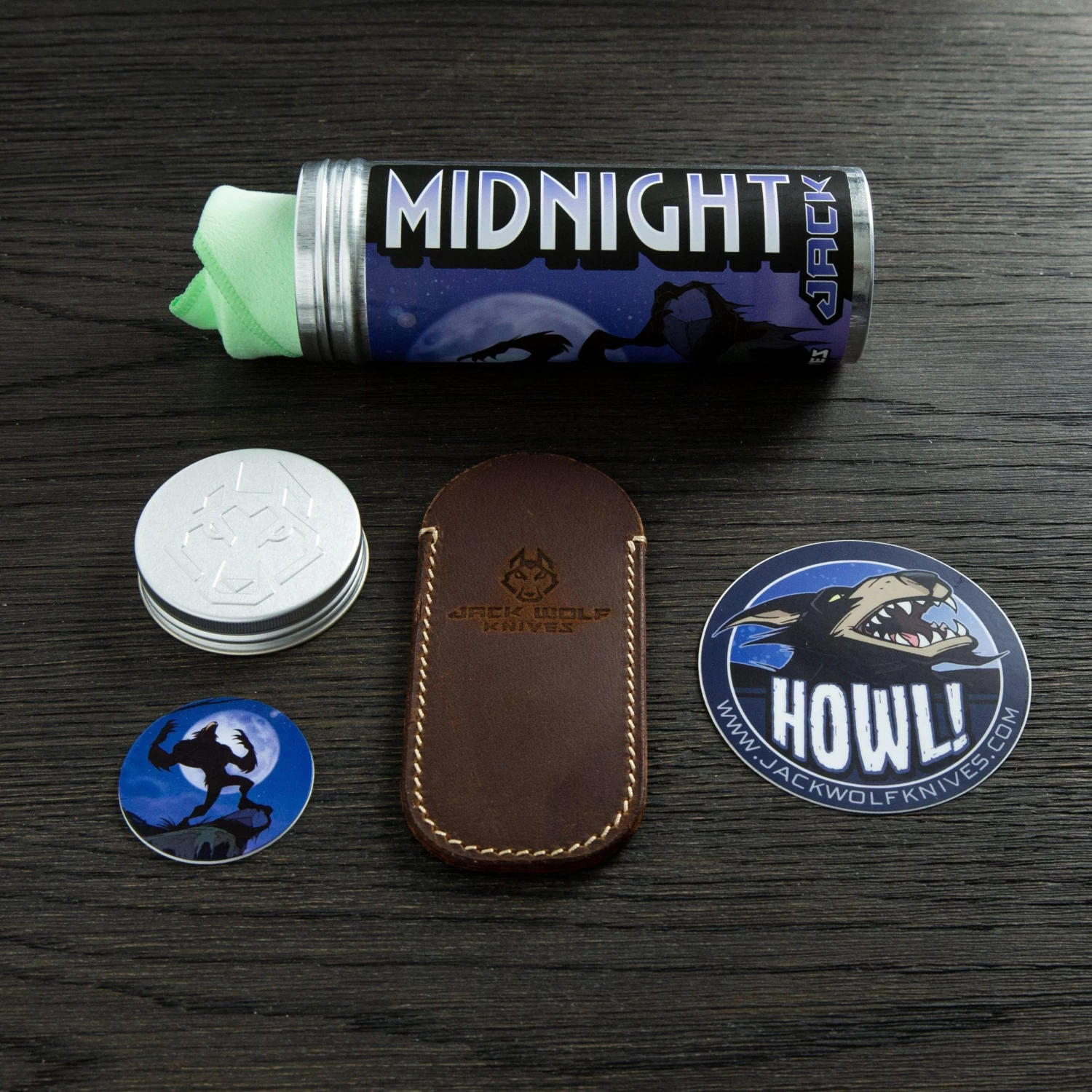 Jack Wolf Midnight Jack, Fat Carbon Purple Haze MIDNI-01-FCP Navaja Slipjoint - Imagen 3