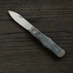 Jack Wolf Vampire Jack VAMPI-01-BLK Black Canvas Micarta Navaja Slipjoint