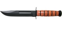 KA-BAR U.S. Navy Knife 1225 Cuchillo Fijo, Funda De Cuero
