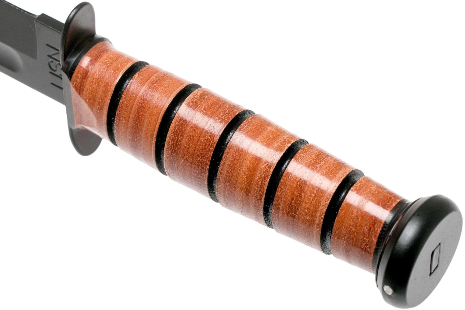 KA-BAR U.S. Navy Knife 1225 Cuchillo Fijo, Funda De Cuero - Imagen 4