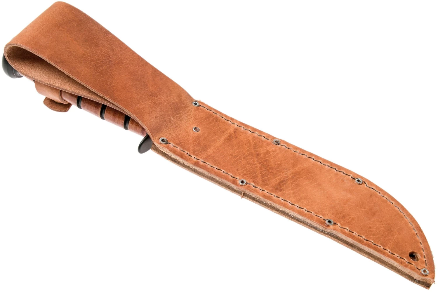 KA-BAR U.S. Navy Knife 1225 Cuchillo Fijo, Funda De Cuero - Imagen 8