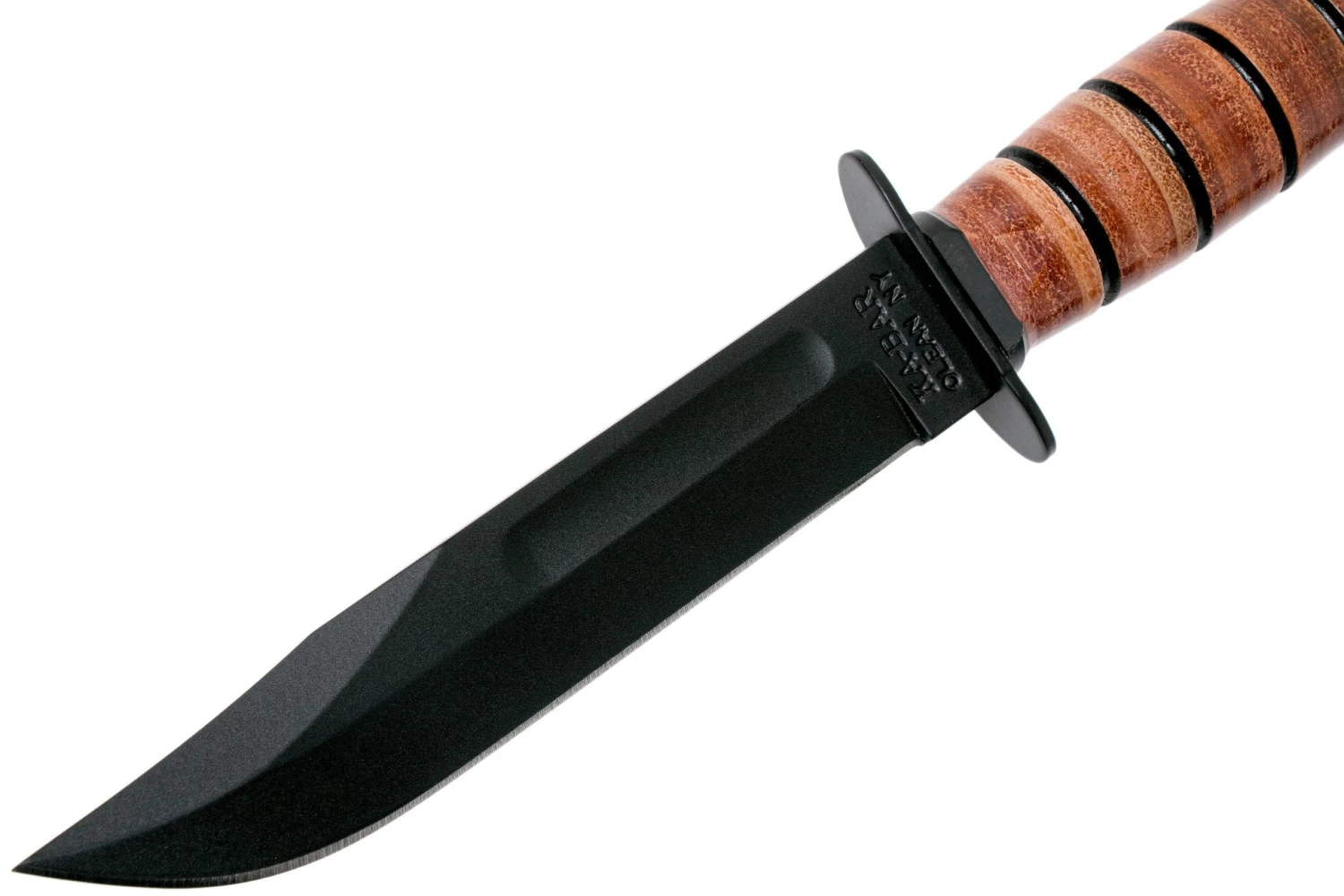 KA-BAR Short USMC Cuchillo 1250, Funda De Cuero - Imagen 3
