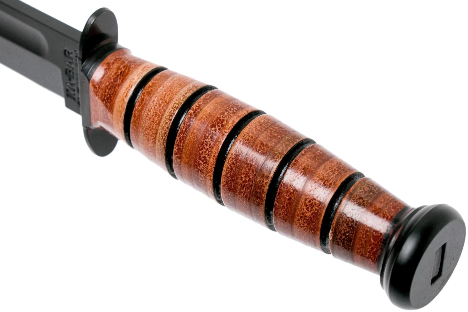 KA-BAR Short USMC Cuchillo 1250, Funda De Cuero - Imagen 5