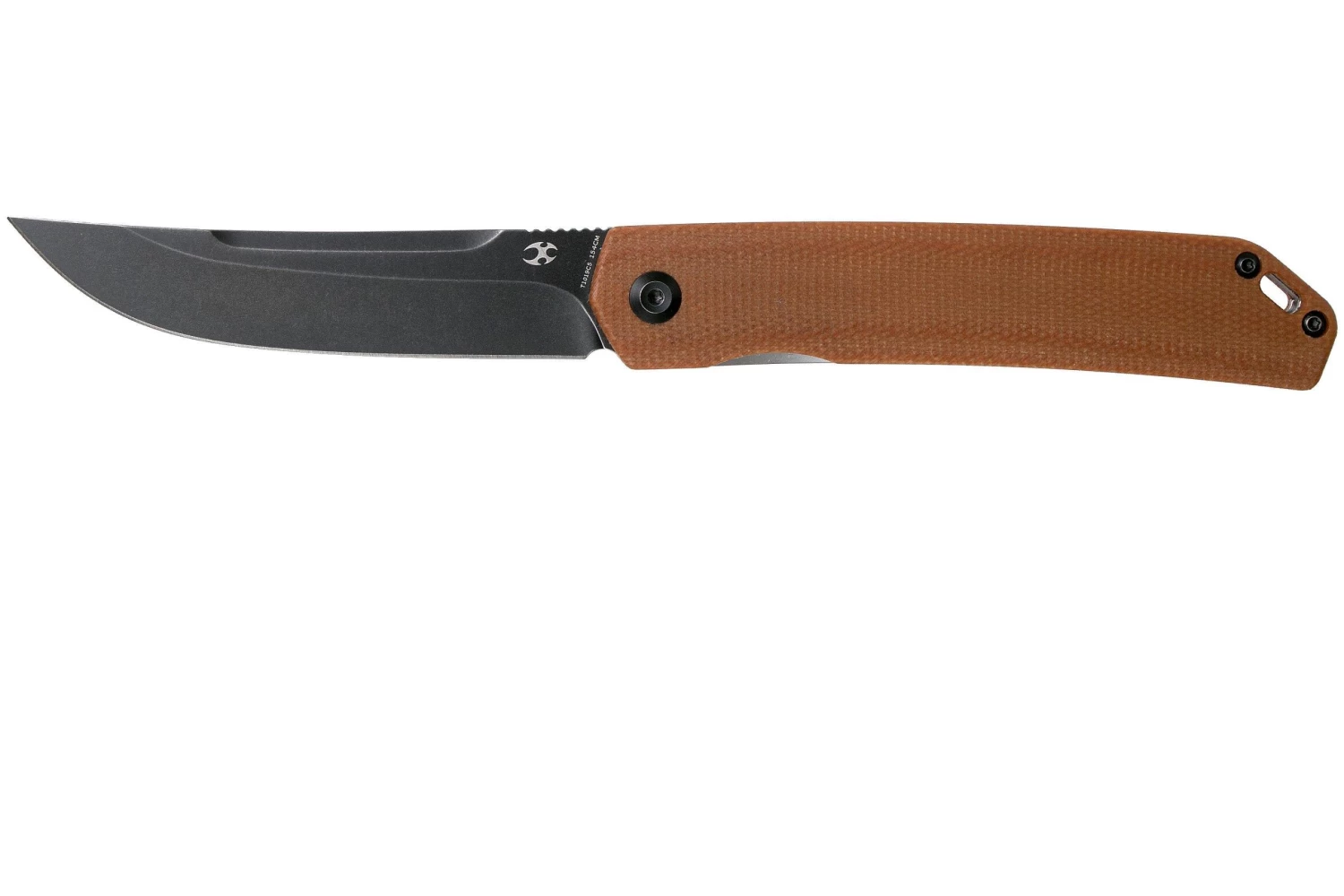 Kansept Hazakura T1019C5 Brown Micarta Navaja, Max Tkachuk Design - Imagen 3