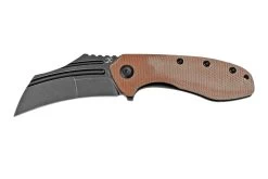 Kansept KTC3, T1031B2 Black, Brown Micarta Navaja, Diseño Justin Koch