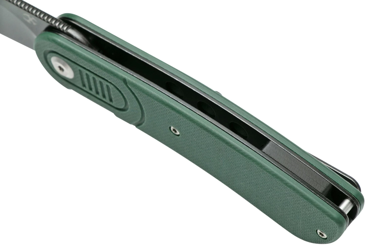 Kansept Reverie T2025A2 Black, Green G10 Navaja, Diseño Justin Lundquist - Imagen 7