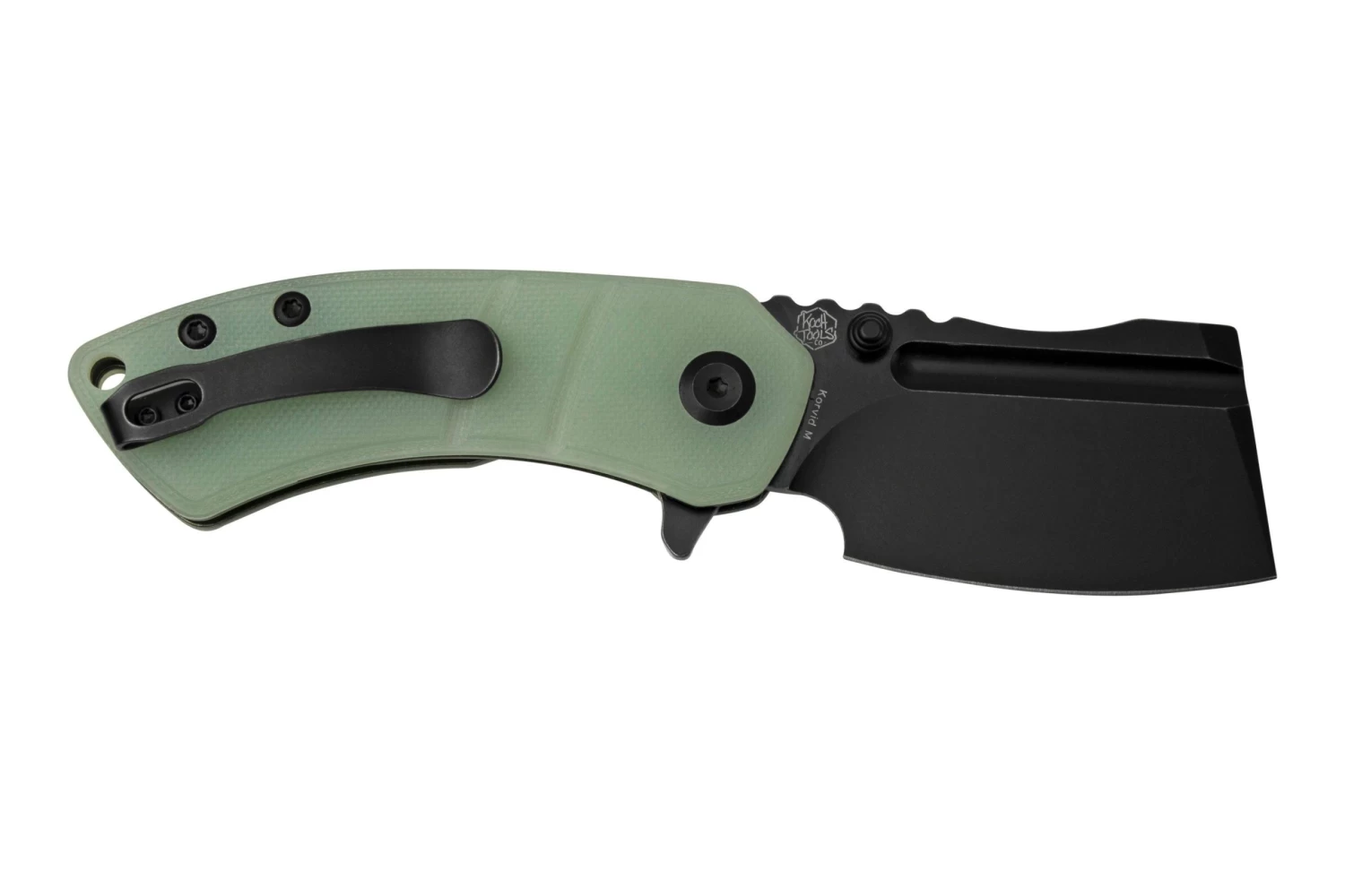 Kansept Korvid M T2030A4 Black, Jade G10 Navaja, Diseño Justin Koch - Imagen 2
