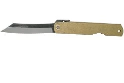 Higonokami Navaja 7,3 Cm HIGOC1B, Blue Paper Steel, Bronze Finished Steel