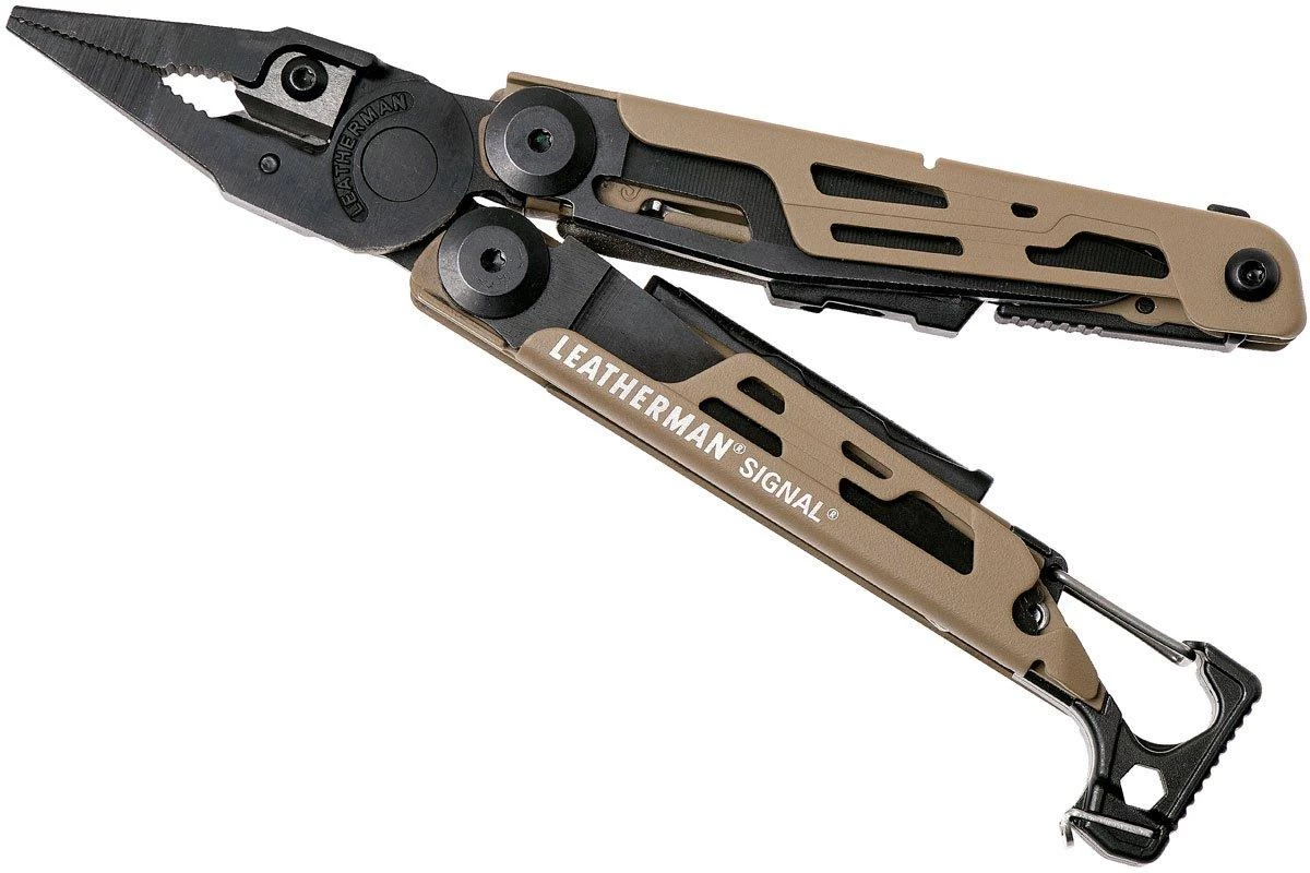 Leatherman Signal Coyote Supervivencia Multiherramienta, Funda De Nailon